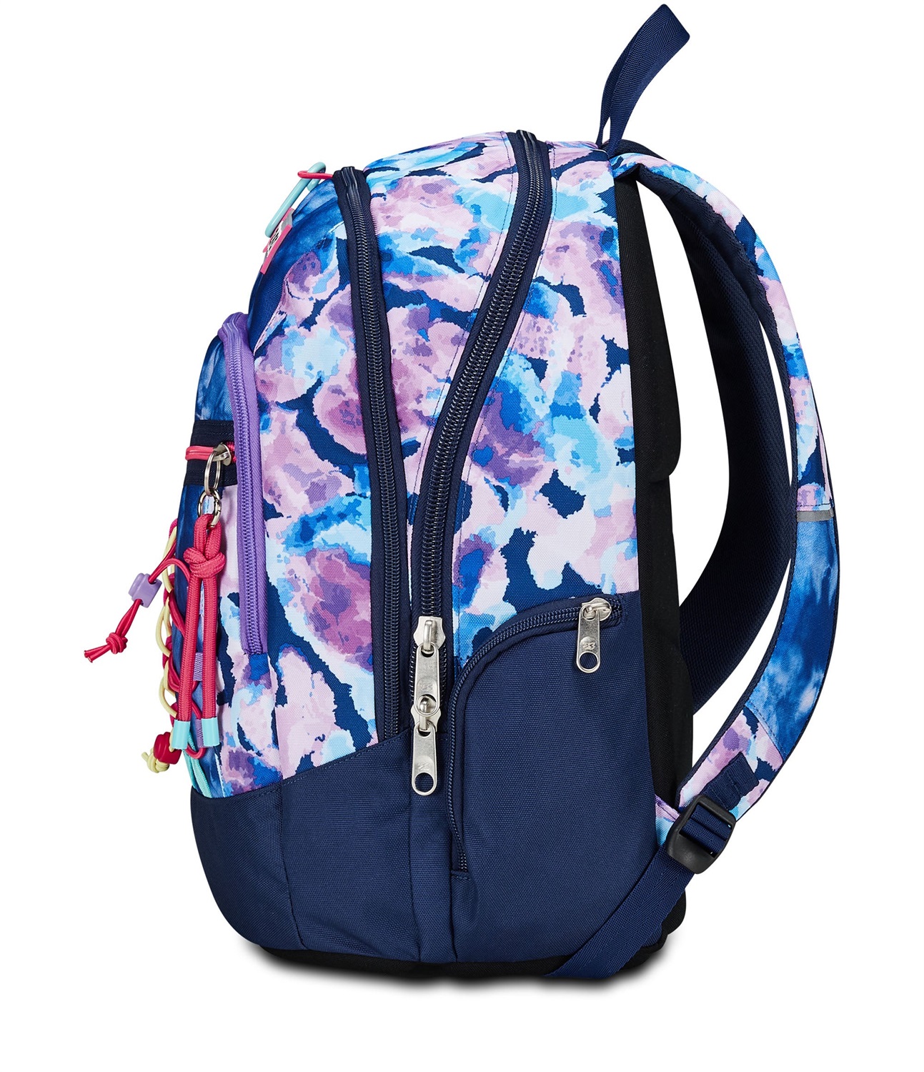 Seven Zaino Advanced Custom Cloud - Zaino scolastico Doppio Scomparto, Tasca Porta PC, Viola Fucsia, Poliestere