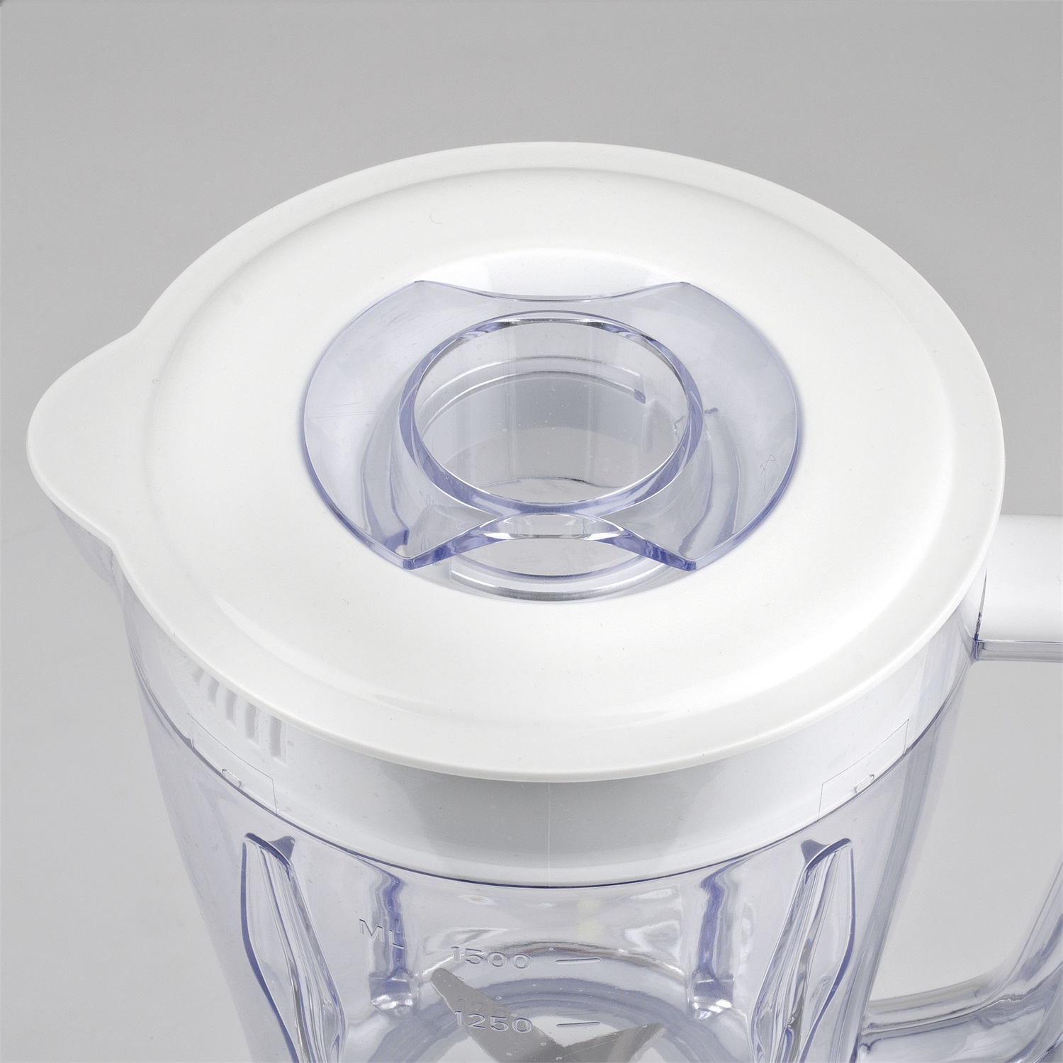 Girmi FR46 Frullatore Elettrico 1.5L 500W con 2 Velocità e Funzione Pulse, 4 Lame Inox, Tappo Dosatore, Bianco/Rosso