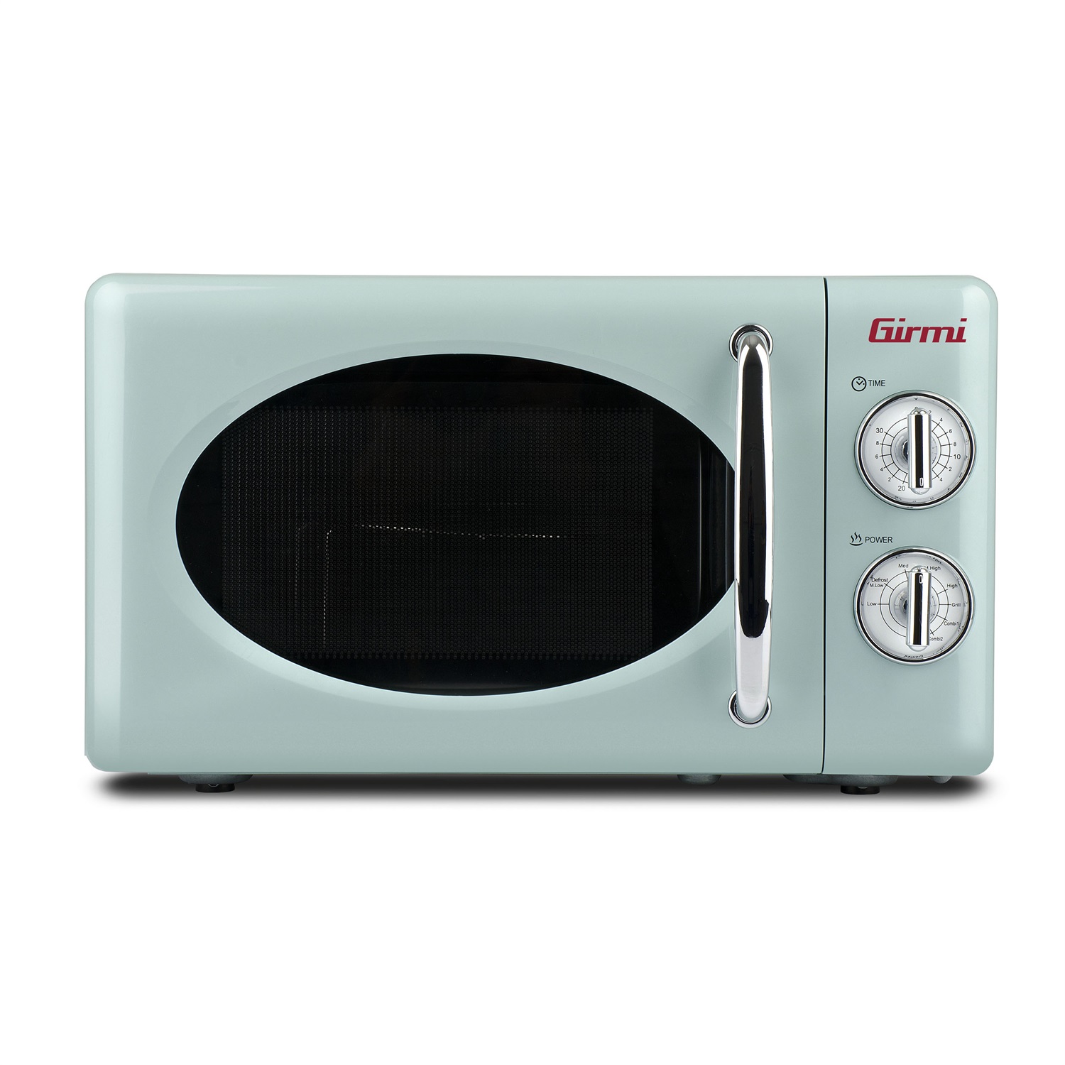 Girmi FM21 Microonde Combinato Vintage Blu 20 Litri 700 W con Grill e Funzione Scongelamento
