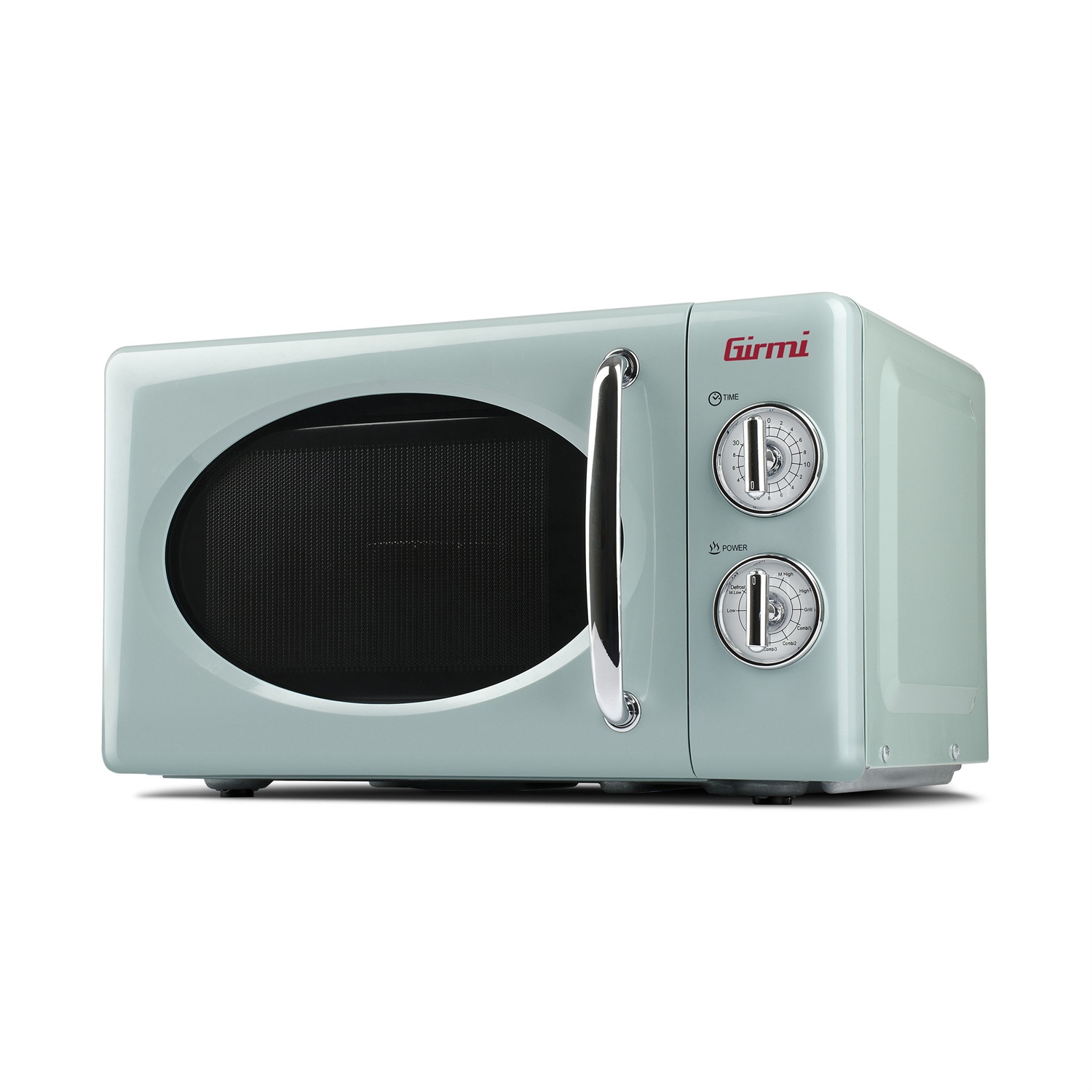 Girmi FM21 Microonde Combinato Vintage Blu 20 Litri 700 W con Grill e Funzione Scongelamento