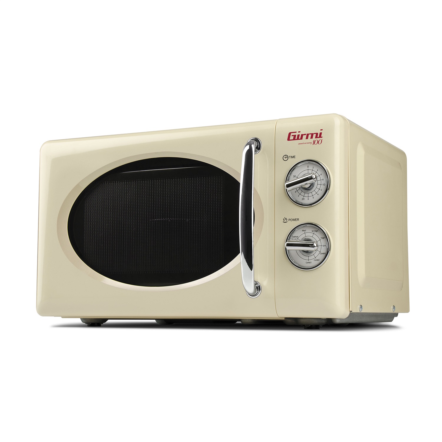 Girmi FM21 Forno Microonde Combinato Vintage 20L 700W con Funzione Grill e Timer