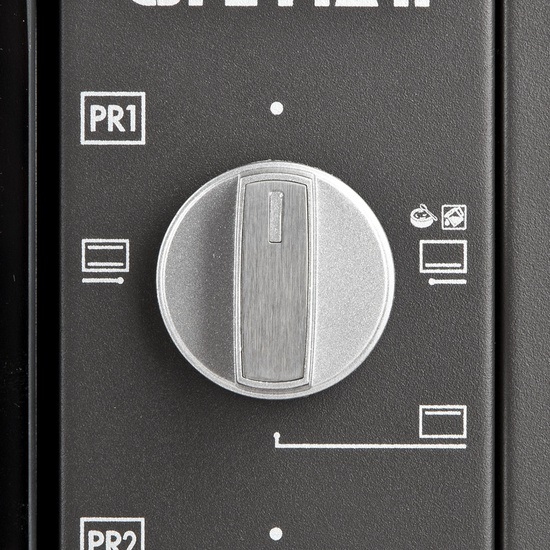 Girmi Grancotto 58 - Forno Elettrico Ventilato 58L, 1800W, Girarrosto, 40-300°C, Grigio Antracite