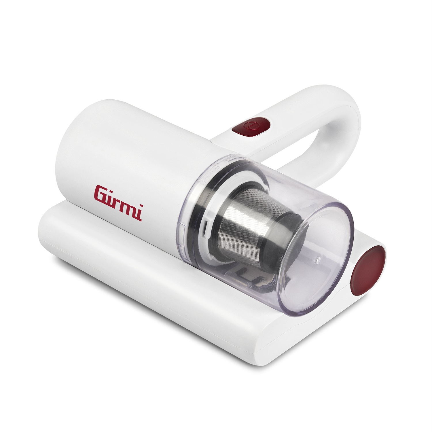 Girmi AP21 Battimaterassi Senza Filo Bianco - Aspirapolvere 300W con Luce UV e Filtro HEPA