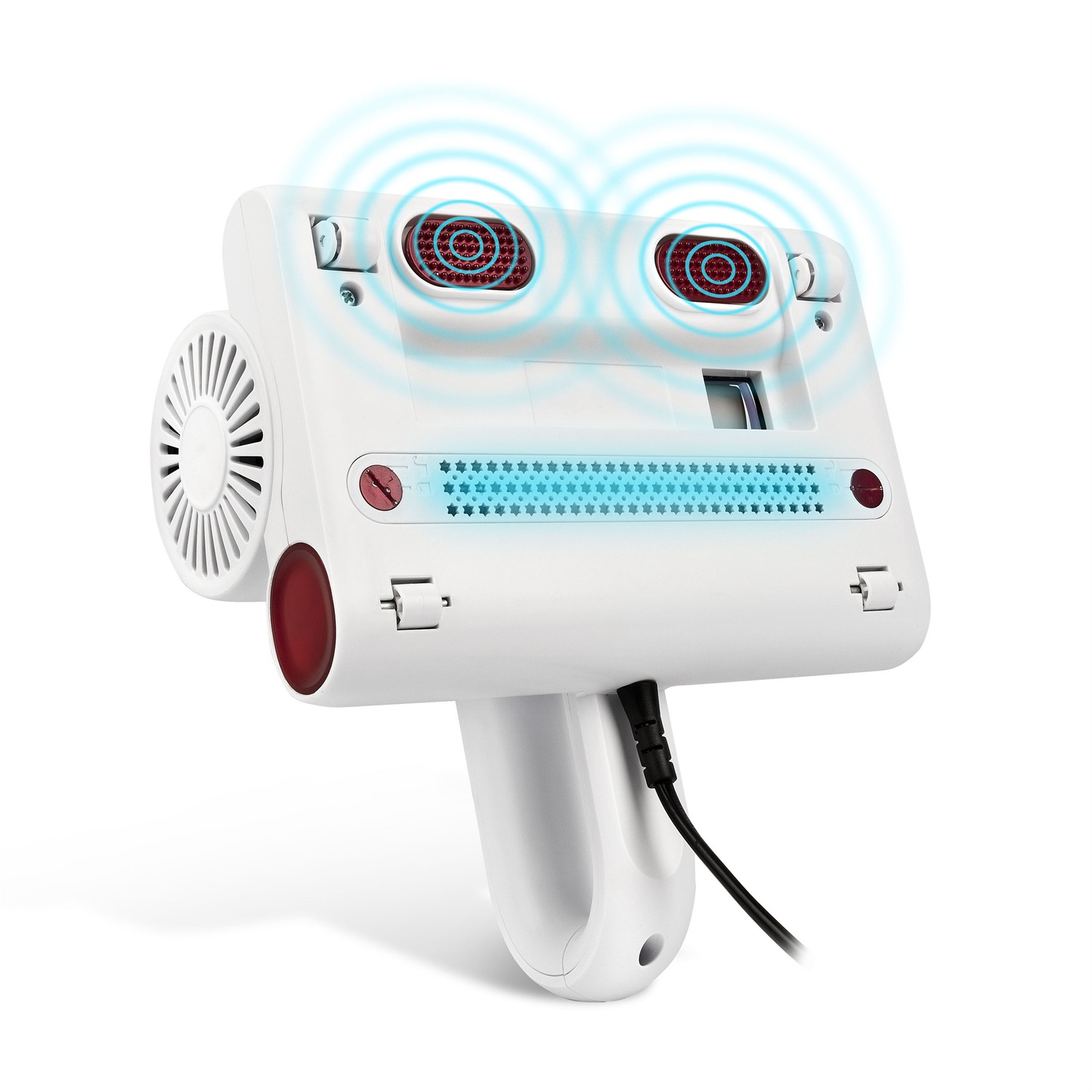 Girmi AP21 Battimaterassi Senza Filo Bianco - Aspirapolvere 300W con Luce UV e Filtro HEPA