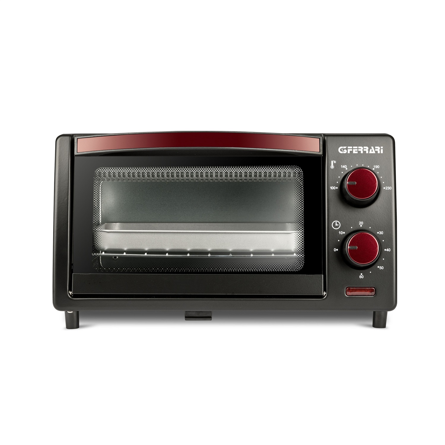 G3 Ferrari Il Moro 10 Fornetto Elettrico 10L 800W con Timer, Griglia Inox e Fondo Apribile