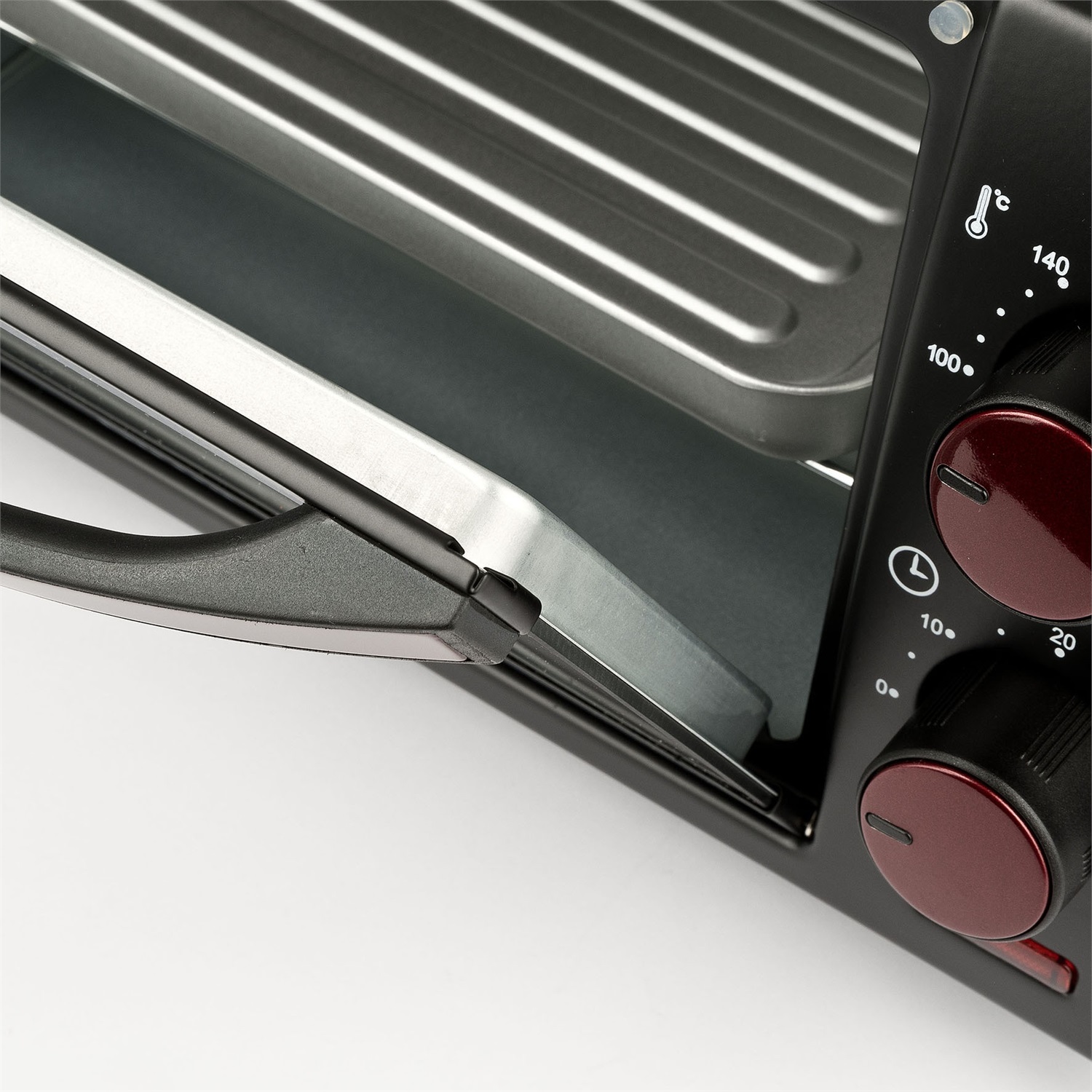 G3 Ferrari Il Moro 10 Fornetto Elettrico 10L 800W con Timer, Griglia Inox e Fondo Apribile