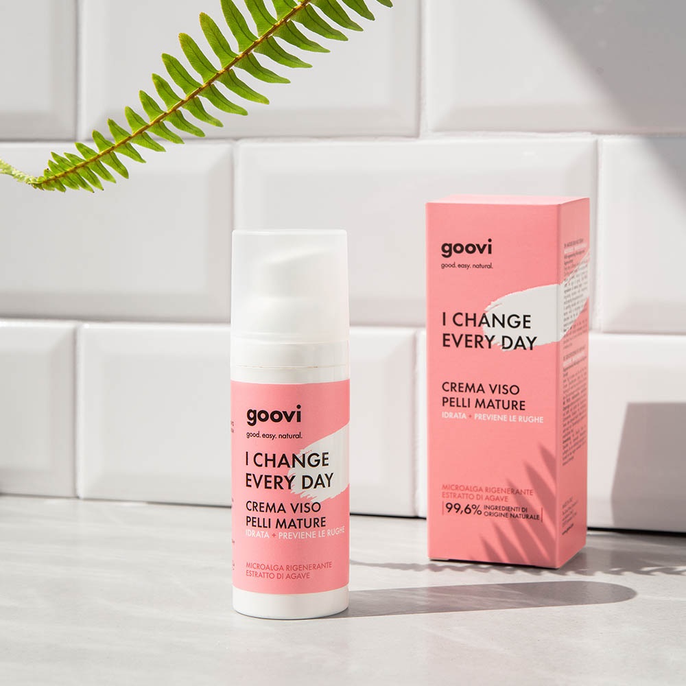 Goovi Crema Viso Pelli Mature - Idrata e Previene le Rughe - 50 ml