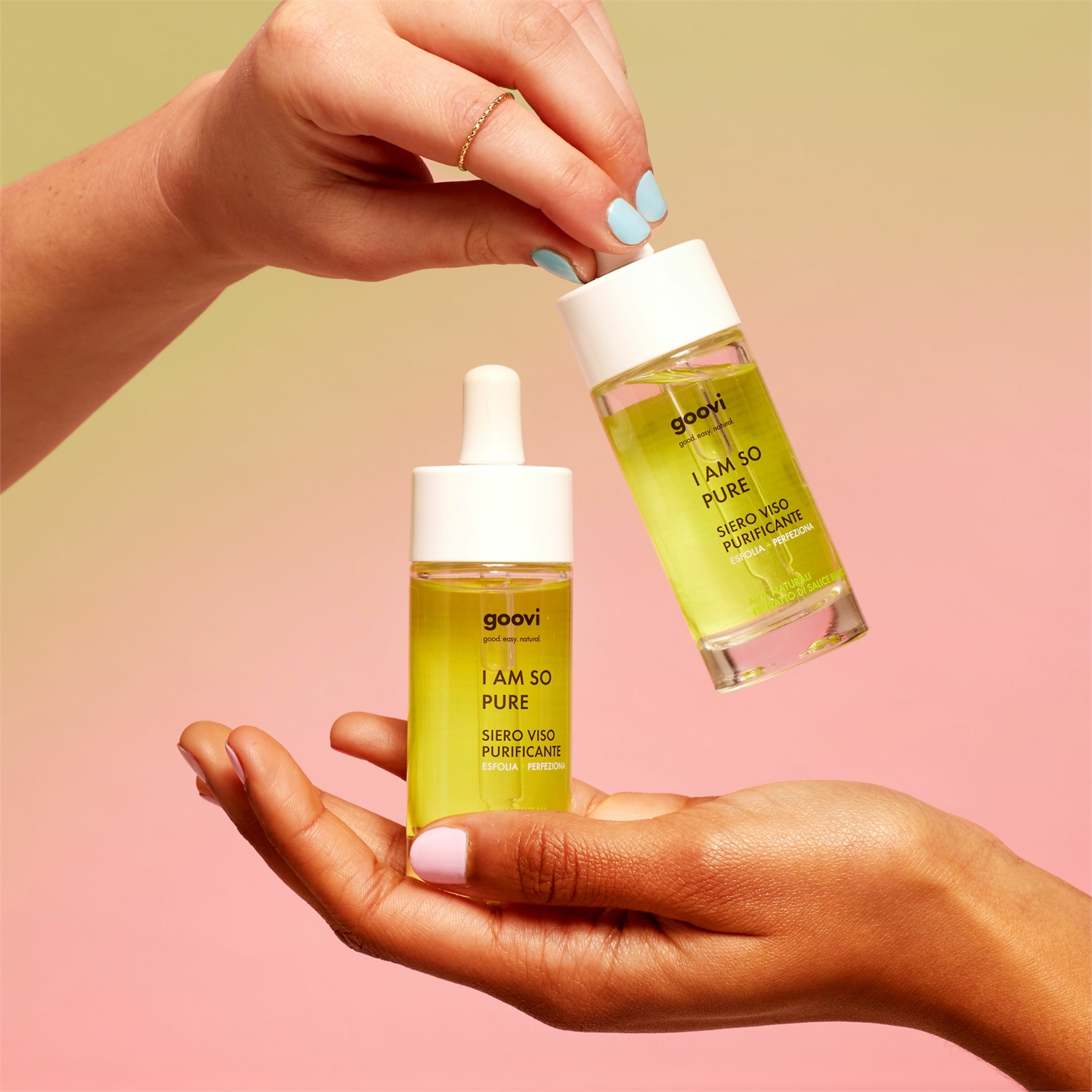 Goovi I Am So Pure Siero Viso Purificante 30ml - Esfoliante e Perfezionante per Pelle Luminosa e Uniforme