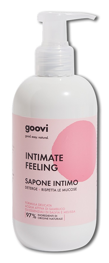 Goovi Intimate Feeling Sapone Intimo Delicato 250ml - 97% Ingredienti Naturali con Salvia e Melissa