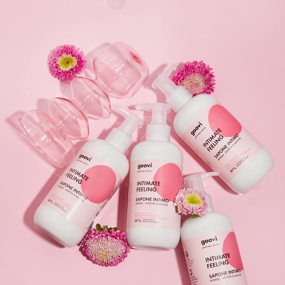 Goovi Intimate Feeling Sapone Intimo Delicato 250ml - 97% Ingredienti Naturali con Salvia e Melissa