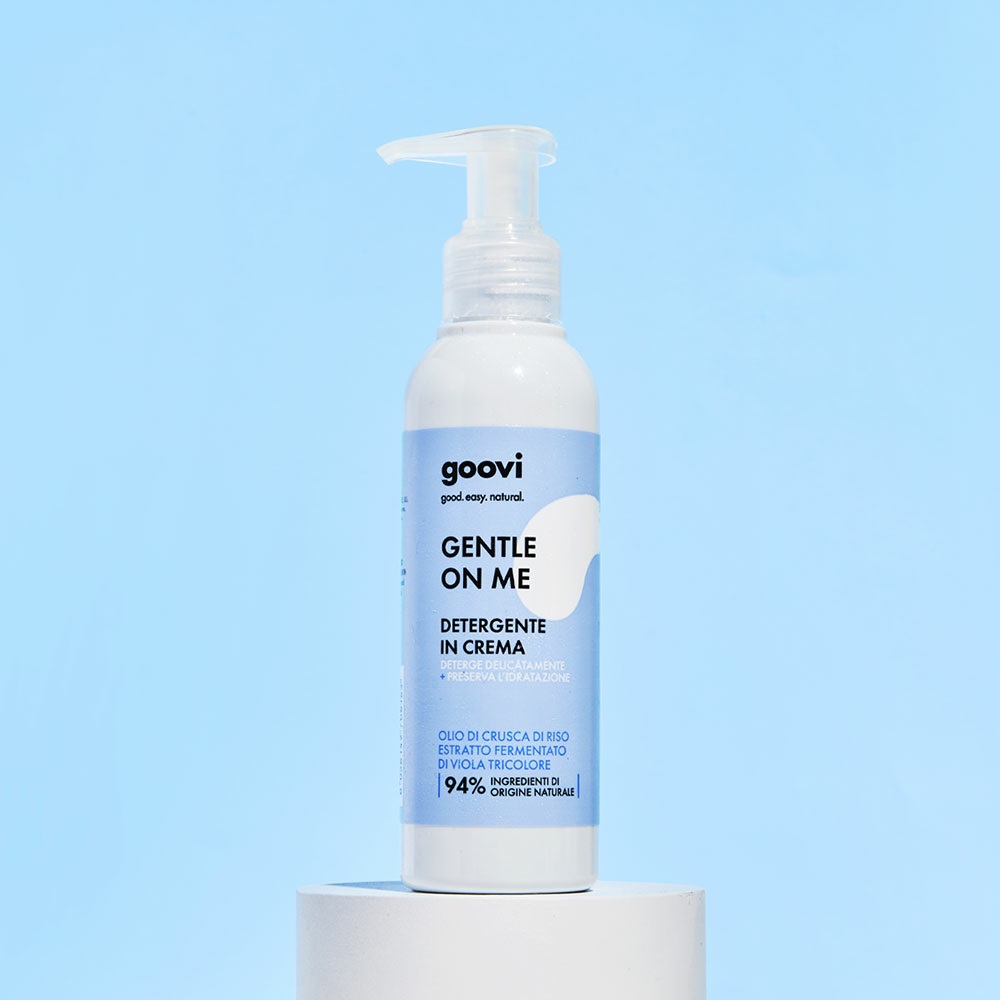 Goovi Gentle On Me Detergente In Crema 140ml - Deterge Delicatamente e Preserva l'Idratazione per Pelli Secche e Sensibili