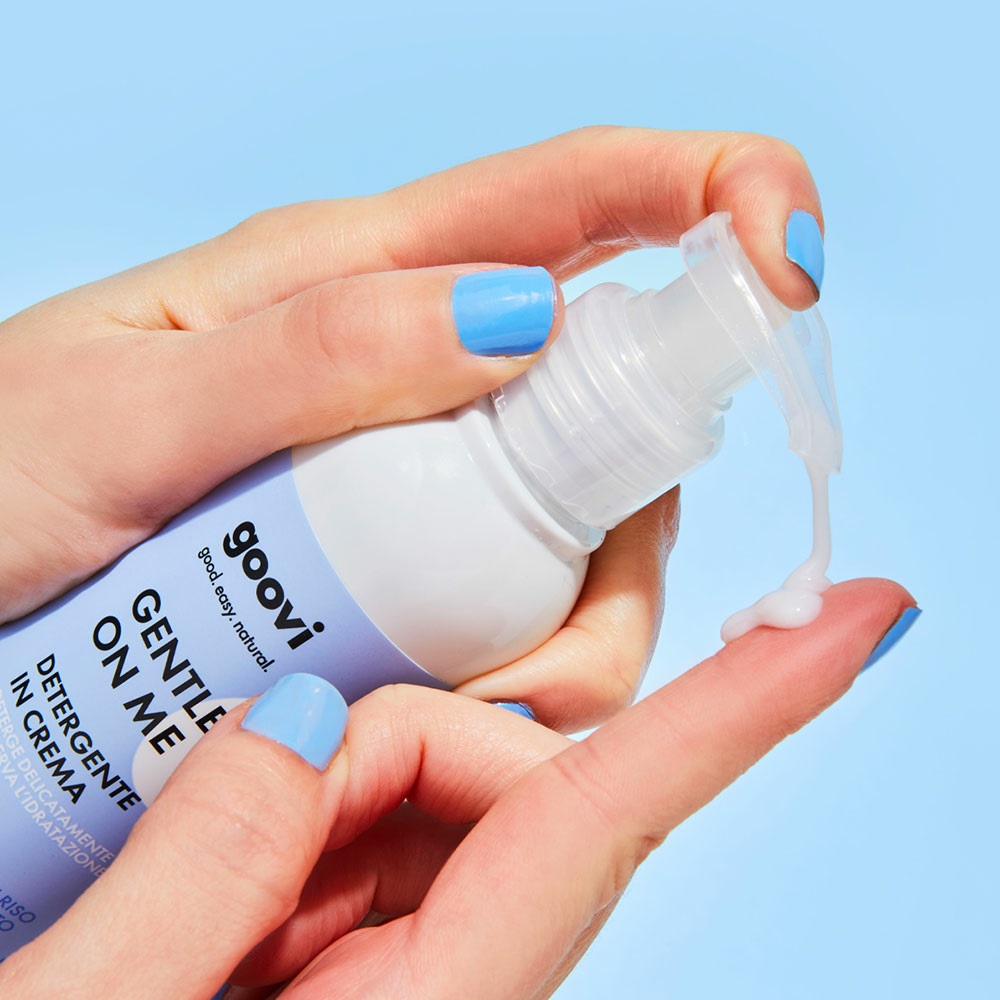 Goovi Gentle On Me Detergente In Crema 140ml - Deterge Delicatamente e Preserva l'Idratazione per Pelli Secche e Sensibili