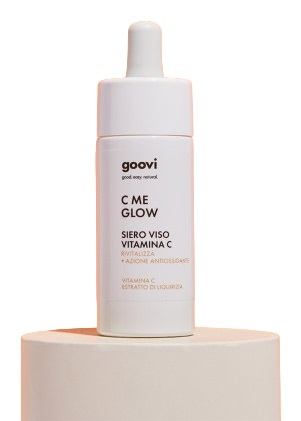 Goovi C Me Glow Siero Viso Vitamina C 30ml - Azione Antiossidante e Rivitalizzante con 98% di Ingredienti Naturali