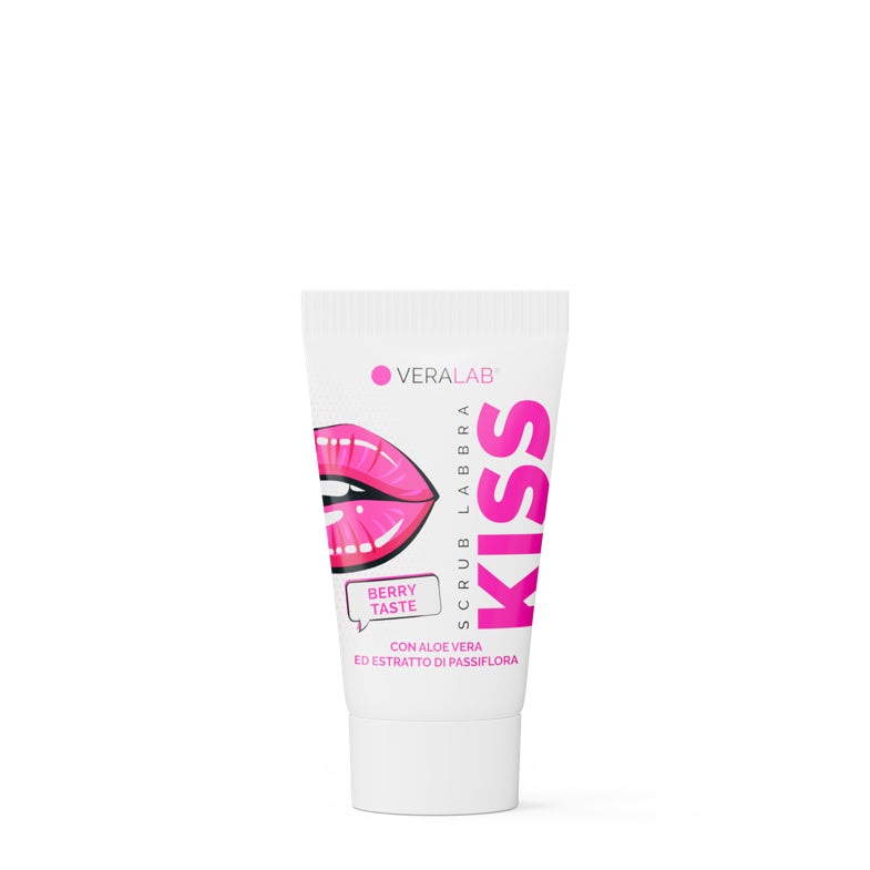 Veralab Kiss Lip Balms & Scrubs 20ml - Scrub Labbra Esfoliante con Aloe Vera, Incolore, per Donna