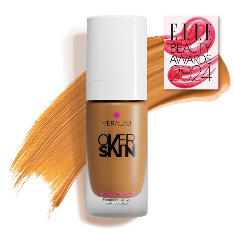 Overskin Glow and Care Fondotinta Attivo 11 Bronze 30 ml - Luminoso e Idratante con Effetto Anti Age