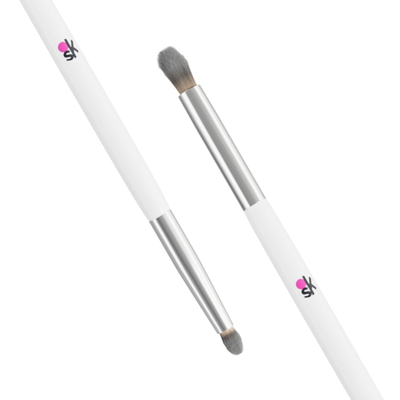 OVERSKIN Pennello Occhi Doppio Utilizzo con Forma a Tulipano per Applicazione e Sfumatura Ombretti