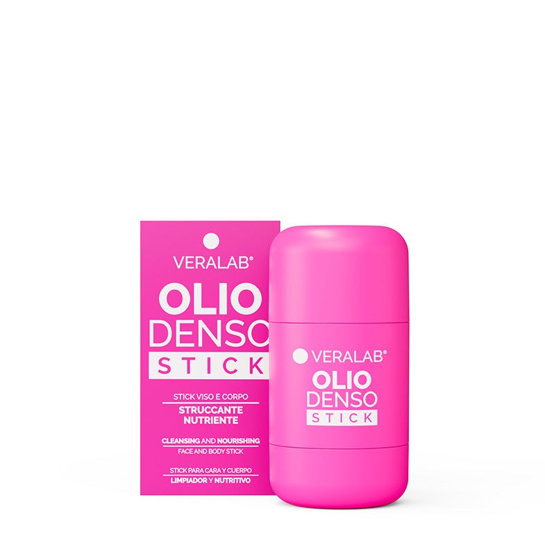 Veralab Olio Denso Stick 15ml - Detergente Solido per Viso, Rimuove Trucco e Impurità, Formula Delicata per Pelli Sensibili