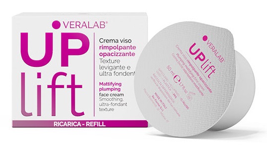 VERALAB Uplift Crema Viso Rimpolpante Opacizzante 50ml - Crema Viso Anti Age con Azione Purificante