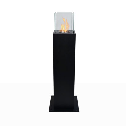Divina Fire DF94800 Capri 110 Camino a Bioetanolo da Giardino Freestanding in Acciaio Nero - 3 kW