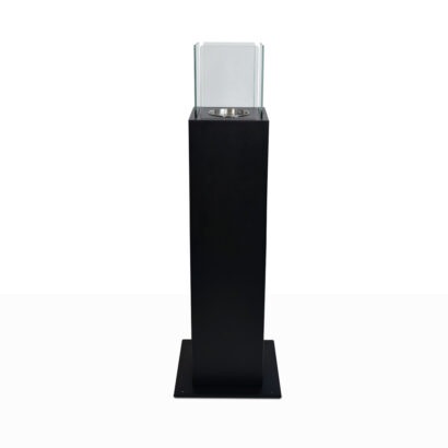 Divina Fire DF94800 Capri 110 Camino a Bioetanolo da Giardino Freestanding in Acciaio Nero - 3 kW