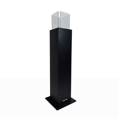 Divina Fire DF94800 Capri 110 Camino a Bioetanolo da Giardino Freestanding in Acciaio Nero - 3 kW