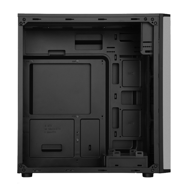 Itek PRIME Dark Midi Tower Nero con PSU 500W, USB3.0, Ventola da 12cm, Compatibile ATX/Micro ATX/Mini-ATX