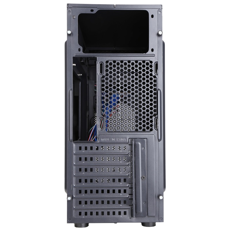 Itek PRIME Dark Midi Tower Nero con PSU 500W, USB3.0, Ventola da 12cm, Compatibile ATX/Micro ATX/Mini-ATX