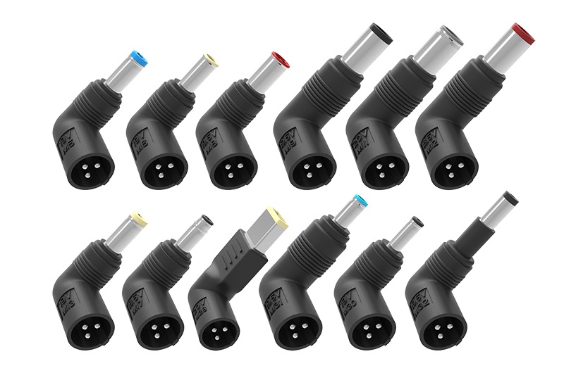 Itek ITNBAE65 Alimentatore Universale 65W per Computer Portatile e Tablet, 12 Connettori, Porta USB 5V1A, AC Interno, Nero