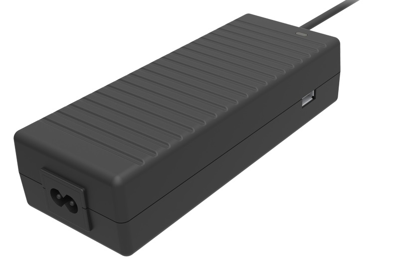 iTek ITNBAE120 Alimentatore Universale per Notebook 120W con 12 Connettori e Porta USB 5V1A, Compatibile con Computer Portatili e Tablet, Nero