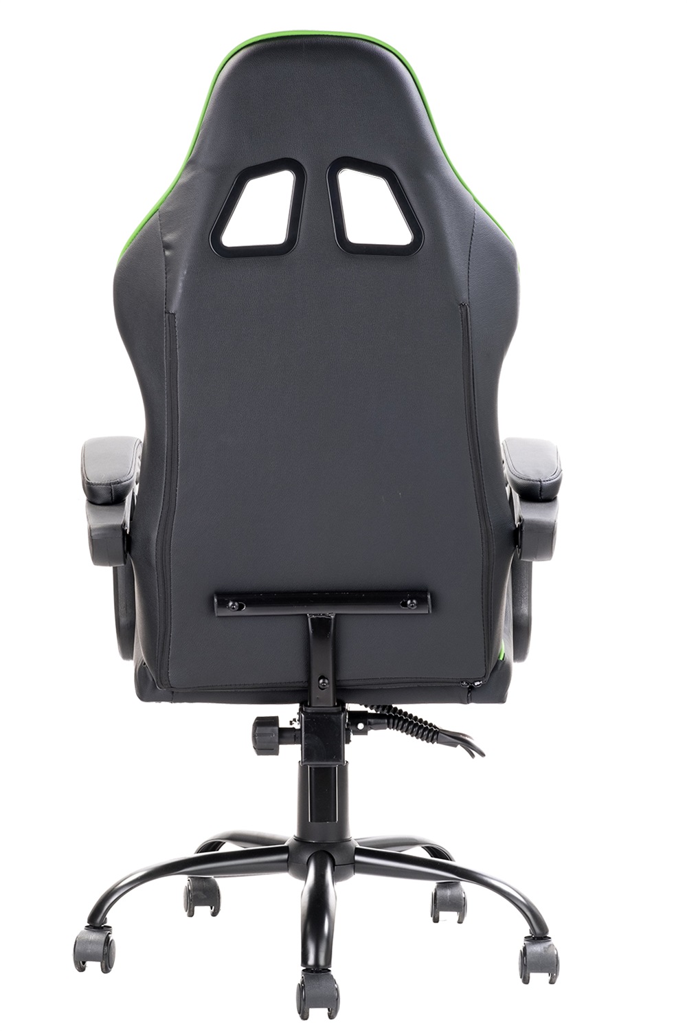 itek RHOMBUS PF10 Sedia Gaming Universale con Seduta Imbottita, Reclinabile, Doppio Cuscino, Portata Massima 140 kg, Nero e Verde