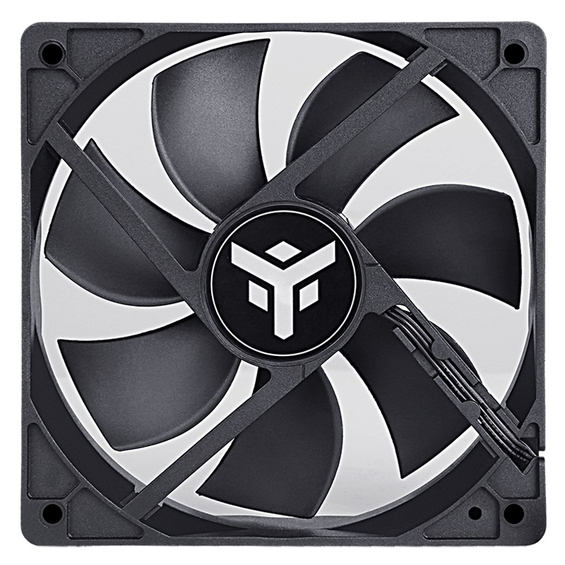 ITEK Xtreme Flow EVO Ventilatore 12 cm - Silenzioso, 1000 Giri/min, Flusso d'Aria 43,13 pdc/min, Connettore 3 4 Pin, Nero