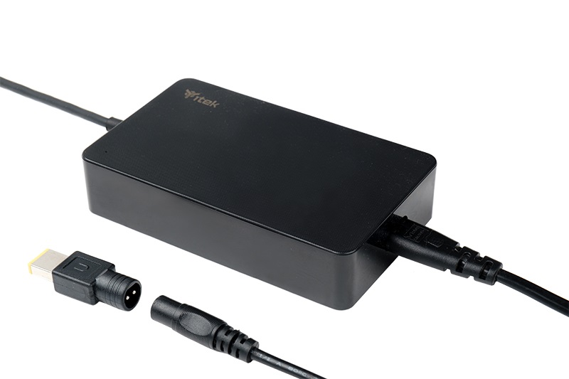 ITEK Alimentatore Universale per Notebook - 65W, 8 Connettori, Interno, Slim Design, Nero