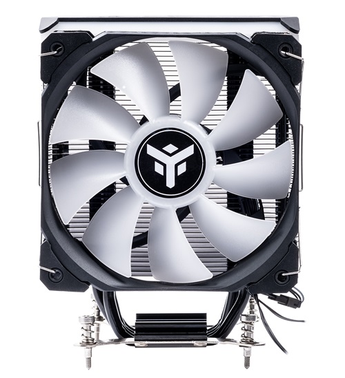 ITEK ICY-4HLA Dissipatore CPU ad Aria Universale 150W TDP, 4 HeatPipe, Ventola 12 cm ARGB, Nero e Bianco