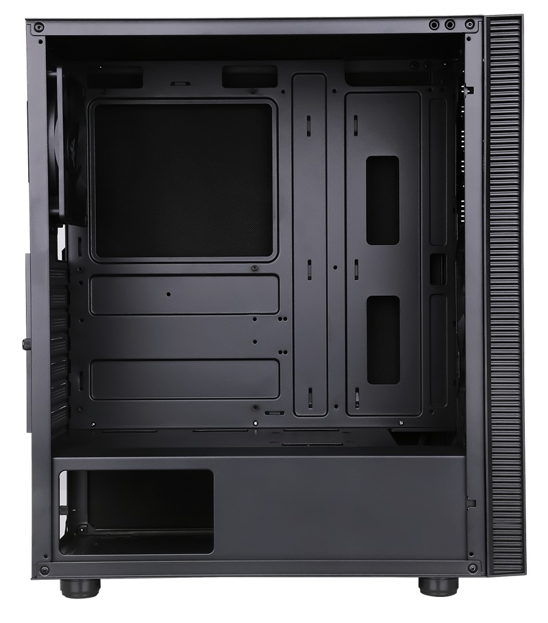 iTek SYLENT 03N Midi Tower Nero - Silent Middle Tower con 3 Ventole da 12cm, USB3 e Rivestimento Fonoassorbente