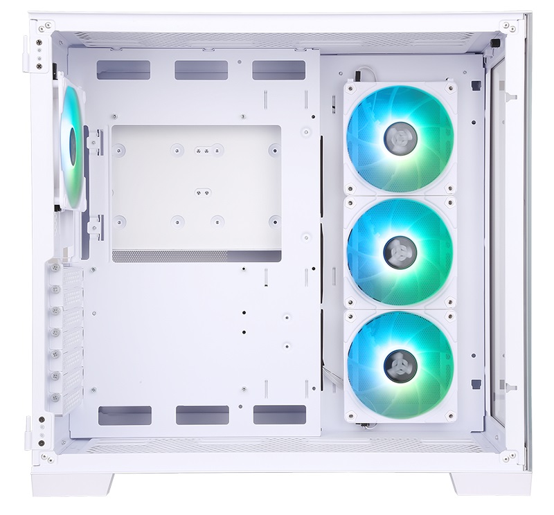 Itek ITGCADCAGW Case Gaming Tower Bianco - ATX, micro ATX, Mini-ITX, 4x12cm ARGB Fan, 2xUSB 3.0, Type-C, Pannello Vetro Temperato