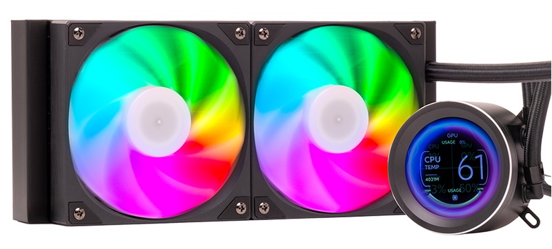 ITEK ARCTIC SPHERE LCD 240 - Kit di raffreddamento a liquido 240mm con display LCD 2.8