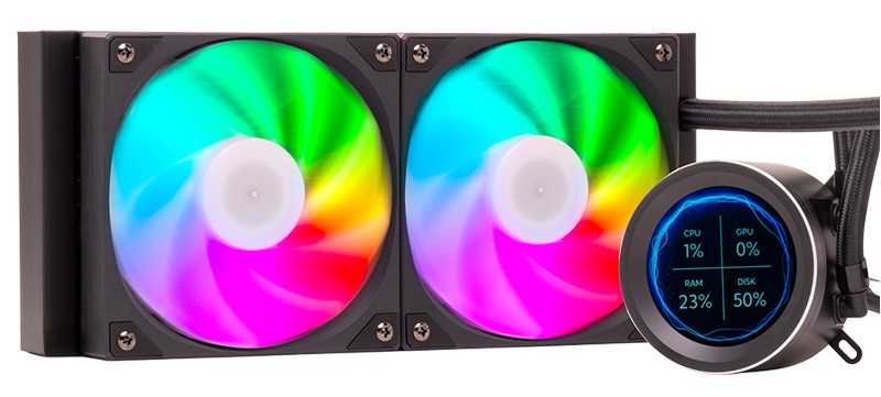 ITEK ARCTIC SPHERE LCD 240 - Kit di raffreddamento a liquido 240mm con display LCD 2.8