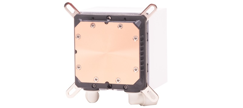 ITEK HYDRO CUBE 240W Dissipatore a liquido 240mm con Ventilatore da 12 cm, Socket Universale, PWM Fan, ARGB, White Edition