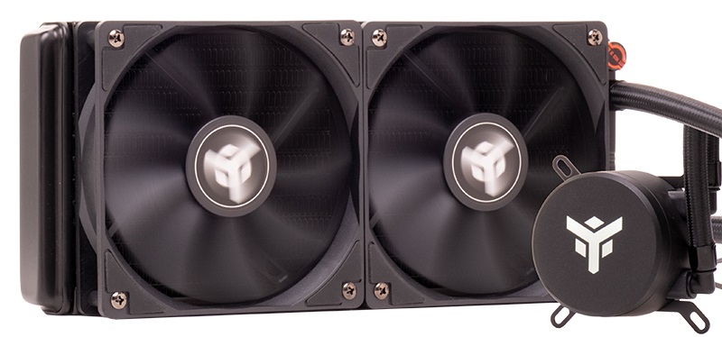 Itek ICECORE 240 Kit di Raffreddamento a Liquido 12 cm Nero - Doppia Ventola PWM, 800-1800 Giri/min, Socket Universale