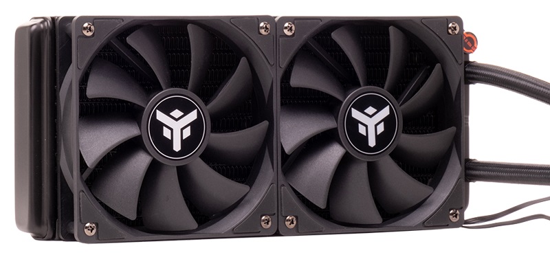 Itek ICECORE 240 Kit di Raffreddamento a Liquido 12 cm Nero - Doppia Ventola PWM, 800-1800 Giri/min, Socket Universale