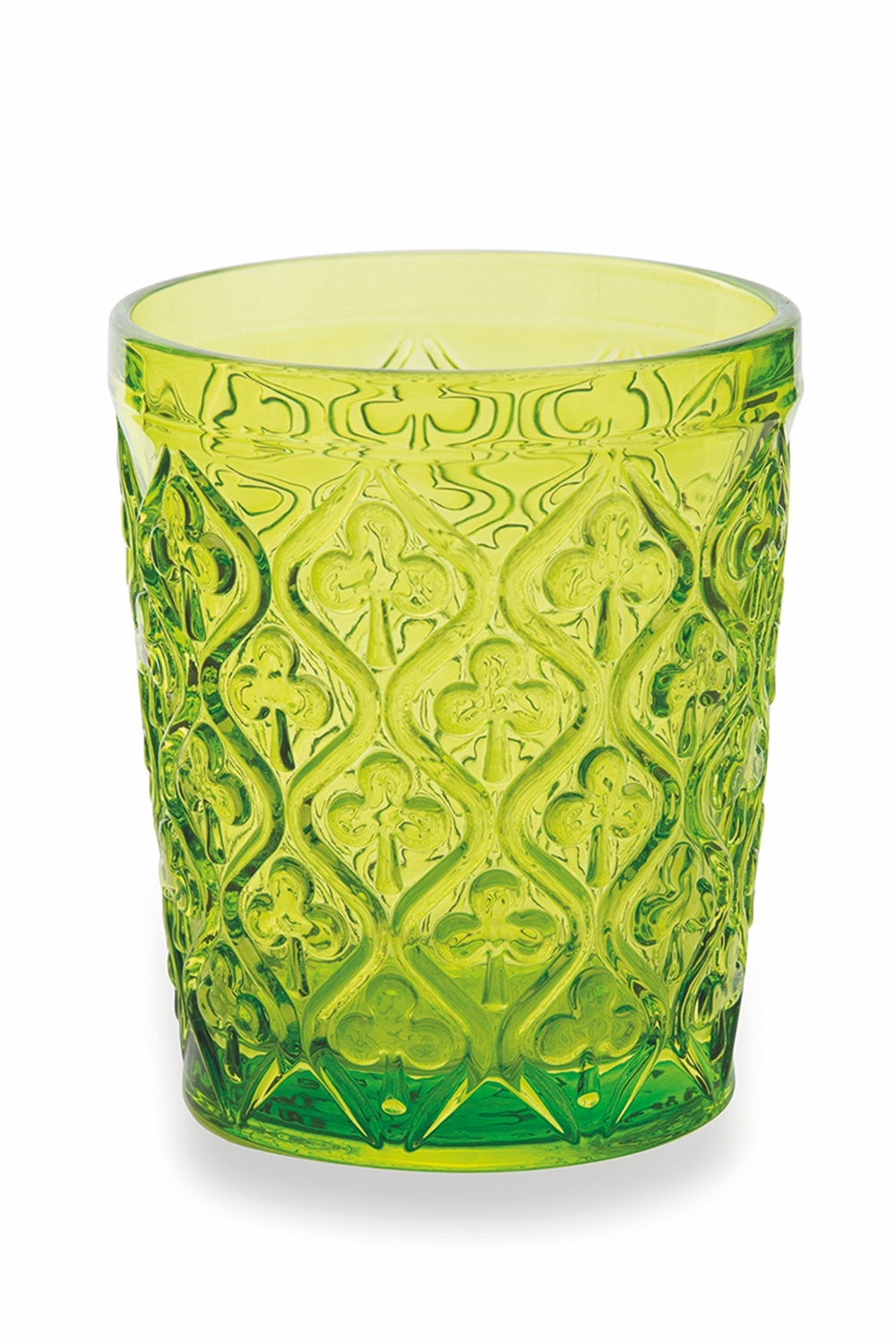 Villa d'Este Home Tivoli Marrakech Set di 6 Bicchieri Acqua in Vetro Multicolore 240 ml - Design Esotico con Arabeschi