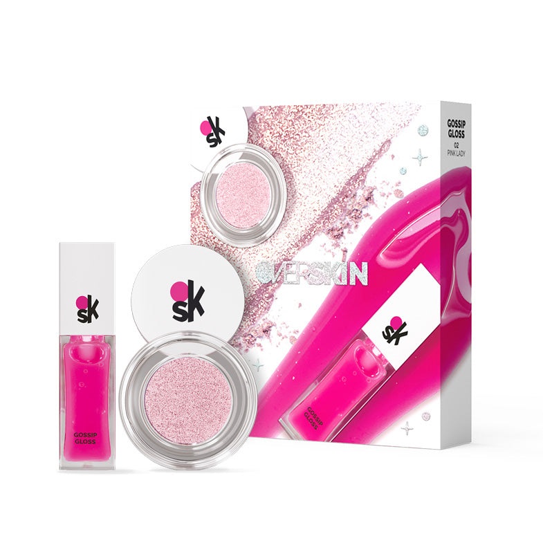 OVERSKIN Glow Vertigo - Kit Ombretto Luminoso e Lucidalabbra Effetto 3D