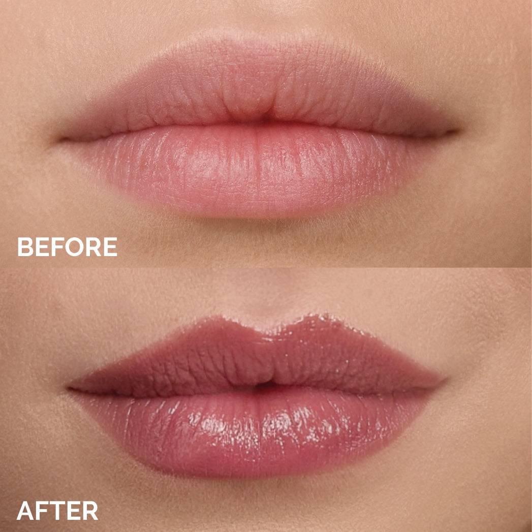 OVERSKIN Click'n Kiss - Rossetto Jumbo Luminoso Shiny 02 Glazy Glow - Effetto Balmy, 1.5 g