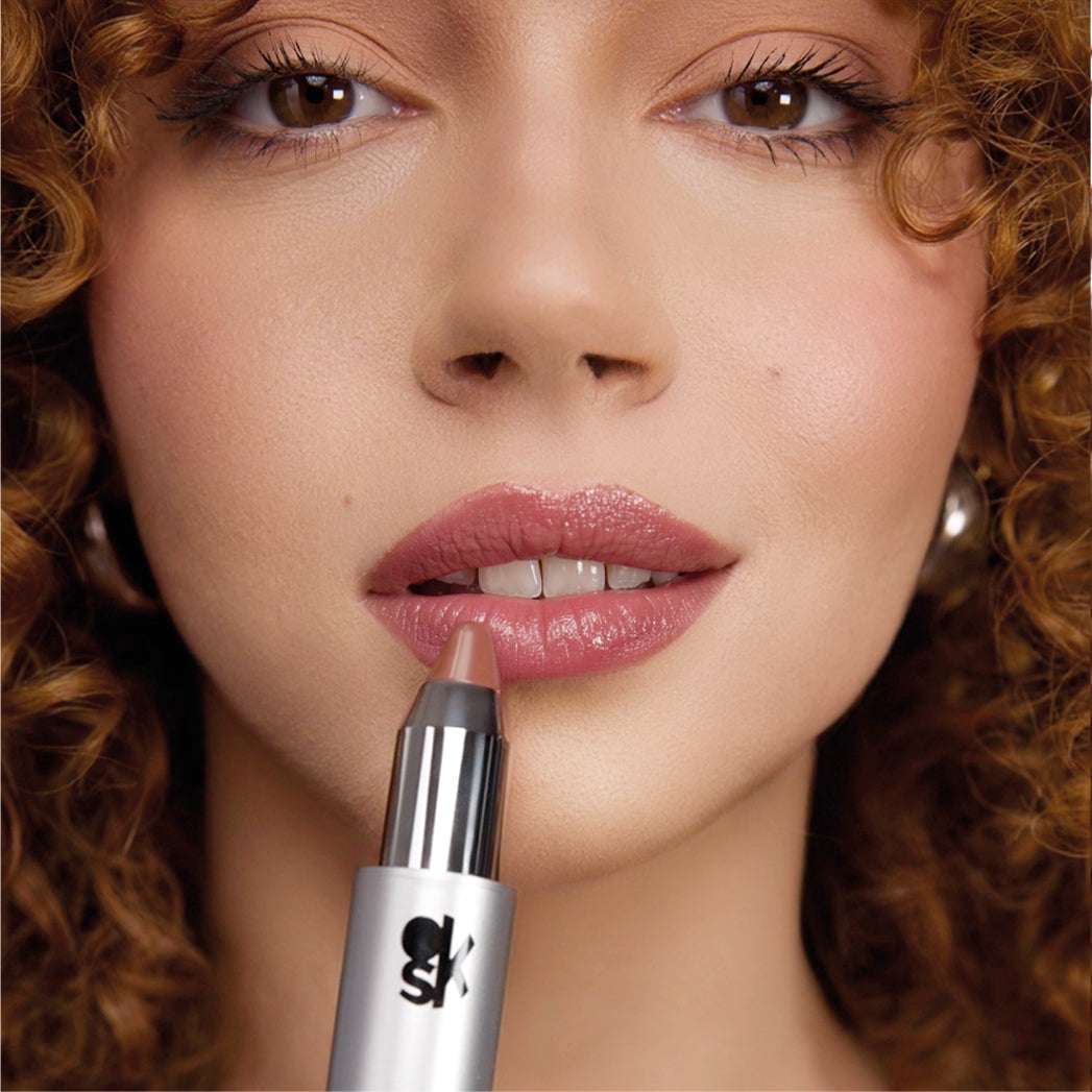 OVERSKIN Click'n Kiss - Rossetto Jumbo Luminoso Shiny 02 Glazy Glow - Effetto Balmy, 1.5 g