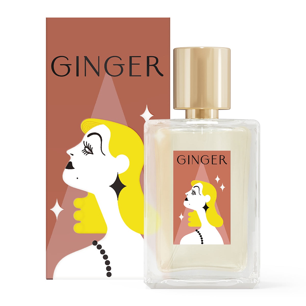 VeraLab Ginger - Eau de Parfum Donna 50 ml con Note di Zenzero e Tabacco Dorato