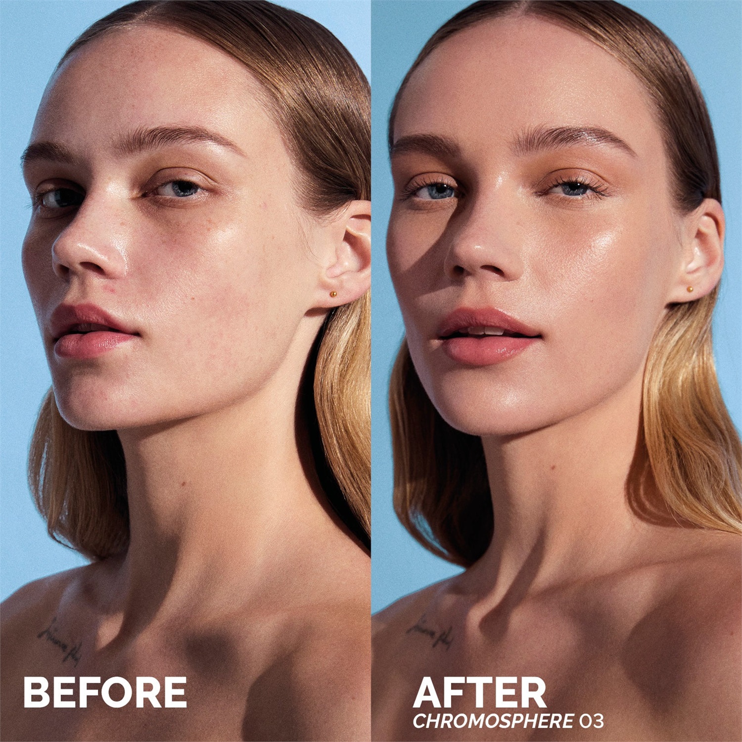 Veralab Chromosphere 03 Light C - Siero Viso Colorato Freddo 30 ml con Effetto Seconda Pelle e Idratazione