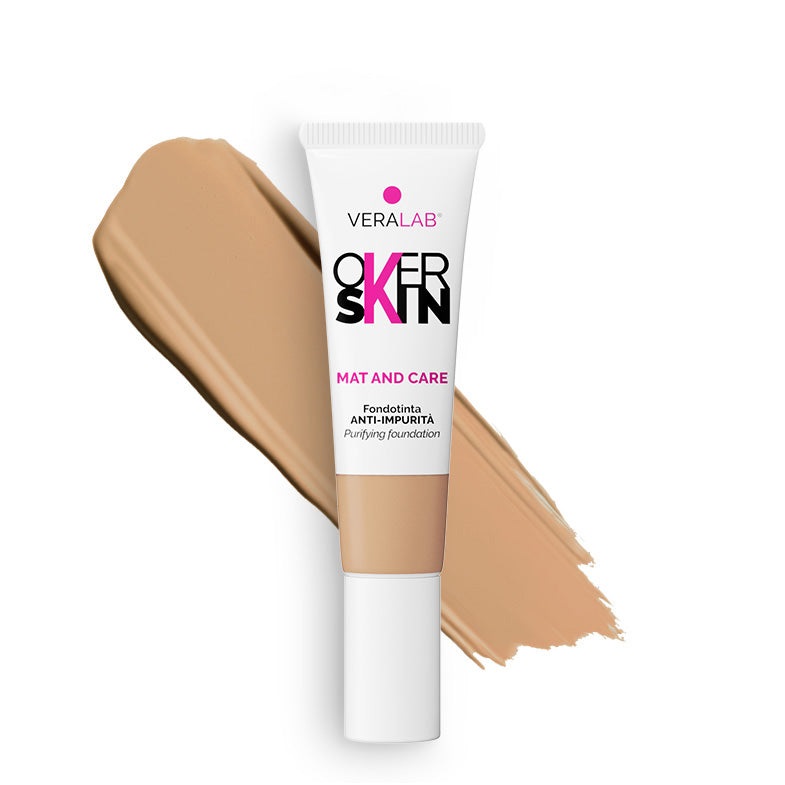 OVERSKIN Fondotinta Liquido Anti Imperfezioni 30ml - Effetto Levigante e Opacizzante