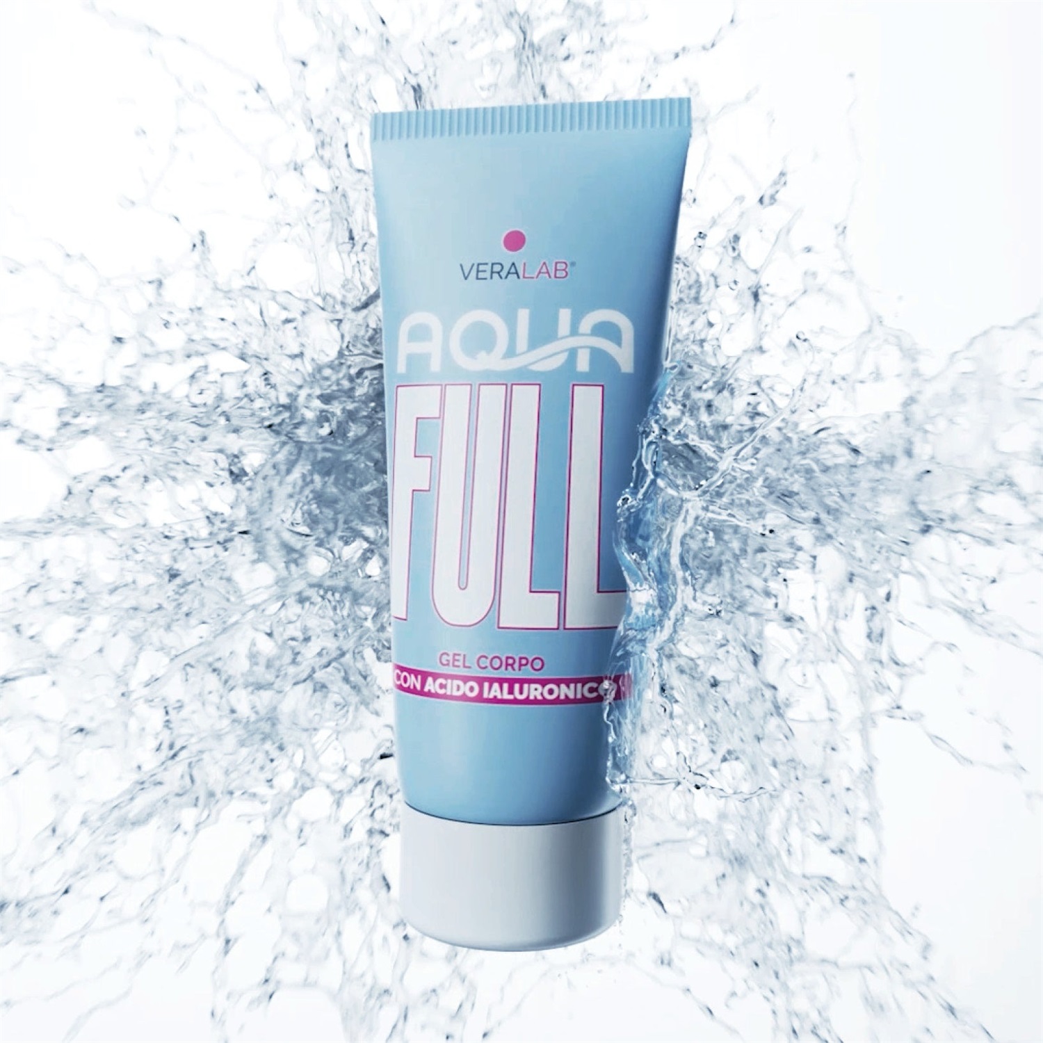 VERALAB Aquafull Corpo 200ml - Gel Idratante con Acido Ialuronico per Pelle Vellutata