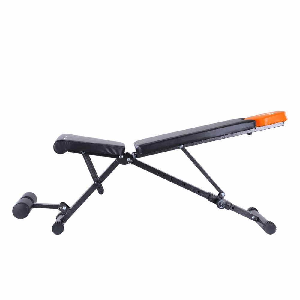 HEAD Panca Fitness Regolabile Pieghevole in Acciaio - 120kg, Schienale 5 Posizioni, Dimensioni 82,5x35x26 cm