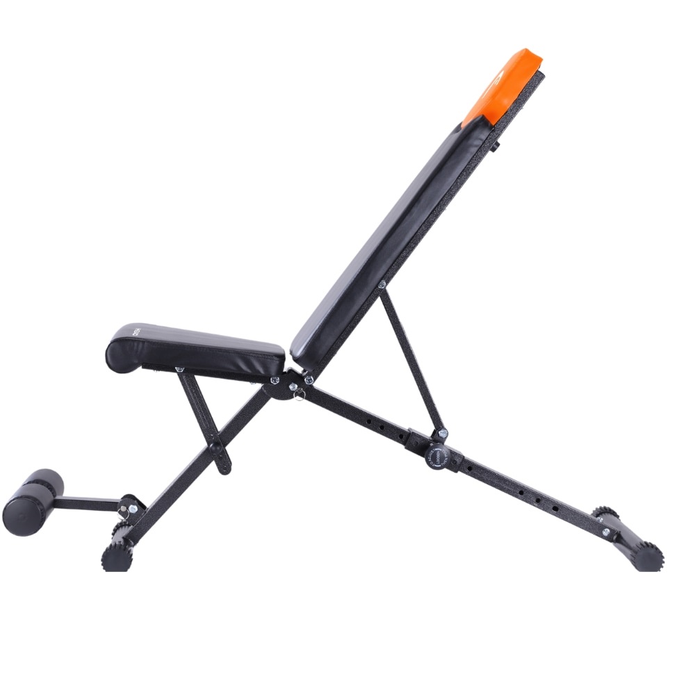 HEAD Panca Fitness Regolabile Pieghevole in Acciaio - 120kg, Schienale 5 Posizioni, Dimensioni 82,5x35x26 cm